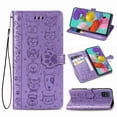thumbnail image 1 of Funda Cartera FOXDOCK para Samsung Galaxy A71 5G , Flip PU con Relieve de Gatos y Perros, Tarjetero y Soporte, 1 of 6