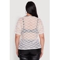 thumbnail image 5 of Womens Plus Size 23 Graphic Lace V-Neck T-Shirt, 5 of 5