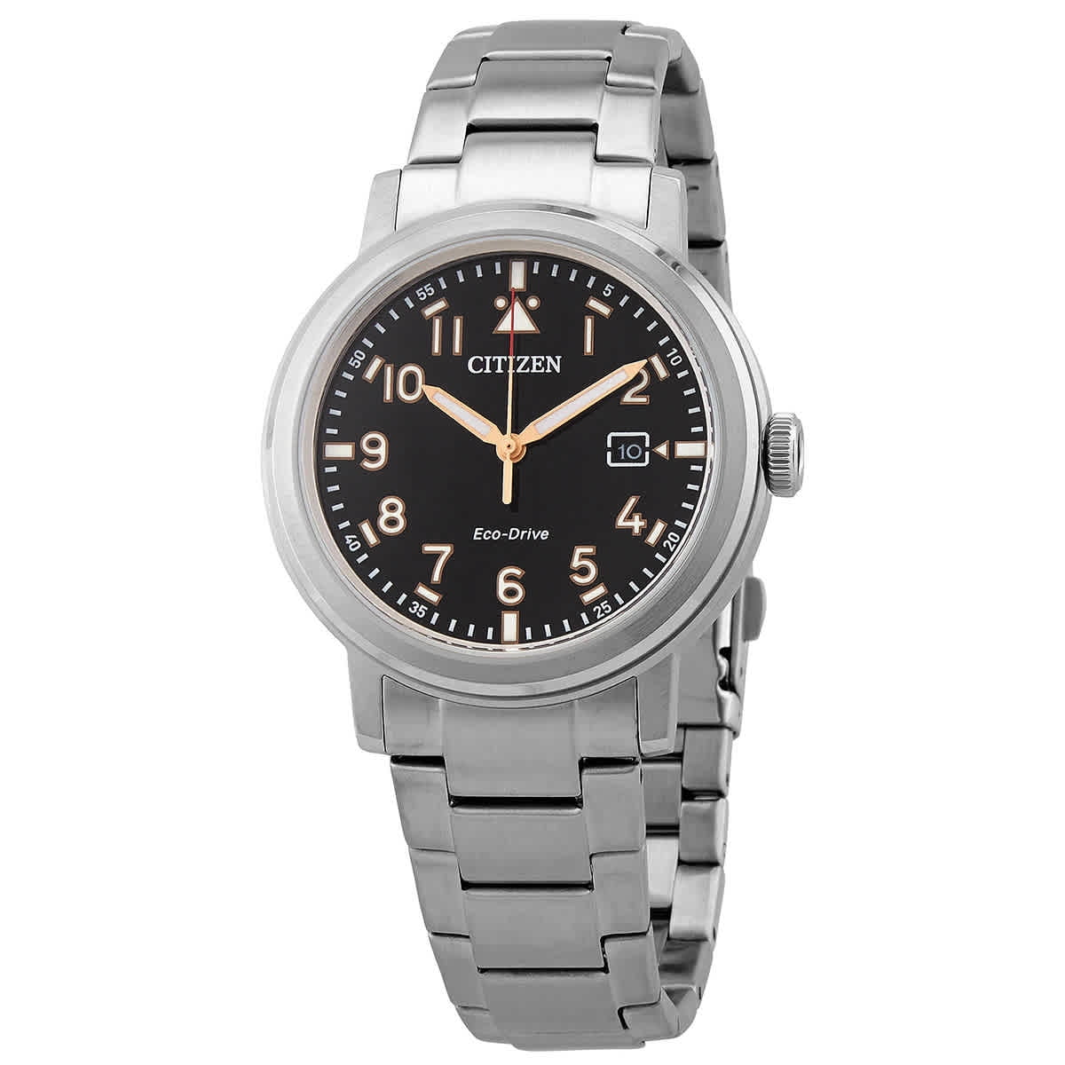 Citizen Black Dial Stainless Steel Men 
