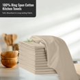 thumbnail image 2 of ROYALE LINENS Flour Sack Dish Towels - Kitchen Towel - Super Absorbent Flour Sack -100% Ring Spun Cotton -Tea Towels - for Embroidery, Cloth Diapers, Cheese Strainers (Natural - 33" X 38" Pack of 24), 2 of 9