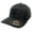 Black, variant on Men's Icon Textures Flex Fit Hat Cap (Small/Medium, Wolf Grey)