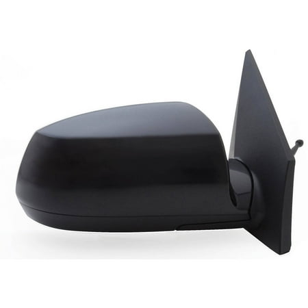 Mirror Replacement Lens (75525K - Fit System Passenger Side Mirror for 06-09 Kia Rio 5 Wagon/ Rio Sedan, black, PTM cover, chrome lens, foldaway, Manual)