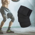 thumbnail image 3 of Rodilleras Compresión Nailon DQrwqpou Vendas Ajustables para Piernas Seguridad Deportiva negro Puro, 3 of 6
