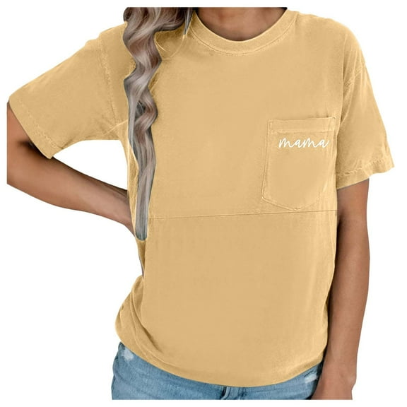 UFOUND Comfort Breastfeeding Shirts For Women Mama Zipper Nursing Tops Distressed Pregnancy Clothes With Pocket Toddler Stylish Dailywear