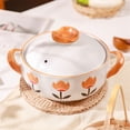 thumbnail image 4 of 2L/3L/4L Retro Chinese Casserole High Temperature Resistant Ceramic Soup Pot Thickened Deepened Large Capacity Cooking Pot, 4 of 7