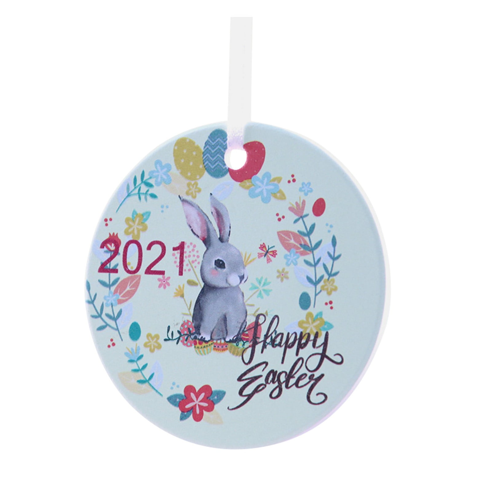 Gnome Easter 2021 Happy Easter Round Rug 