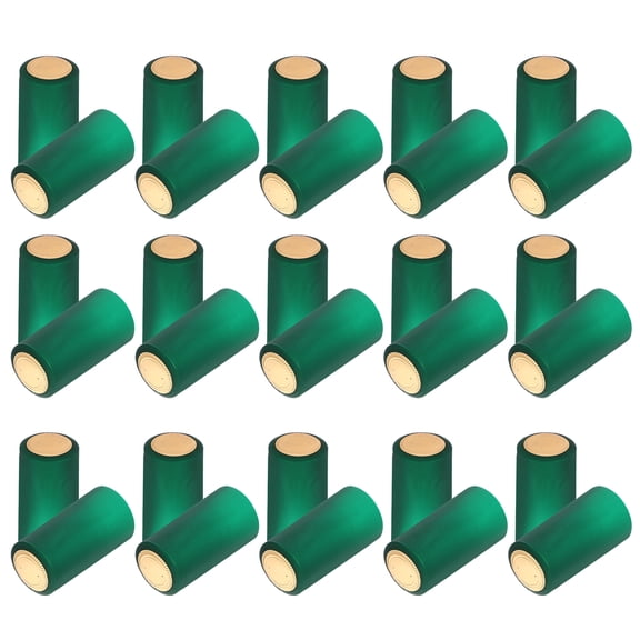 60Pcs Heat Shrink Capsules for Wine Bottles Shrink Wraps and Caps