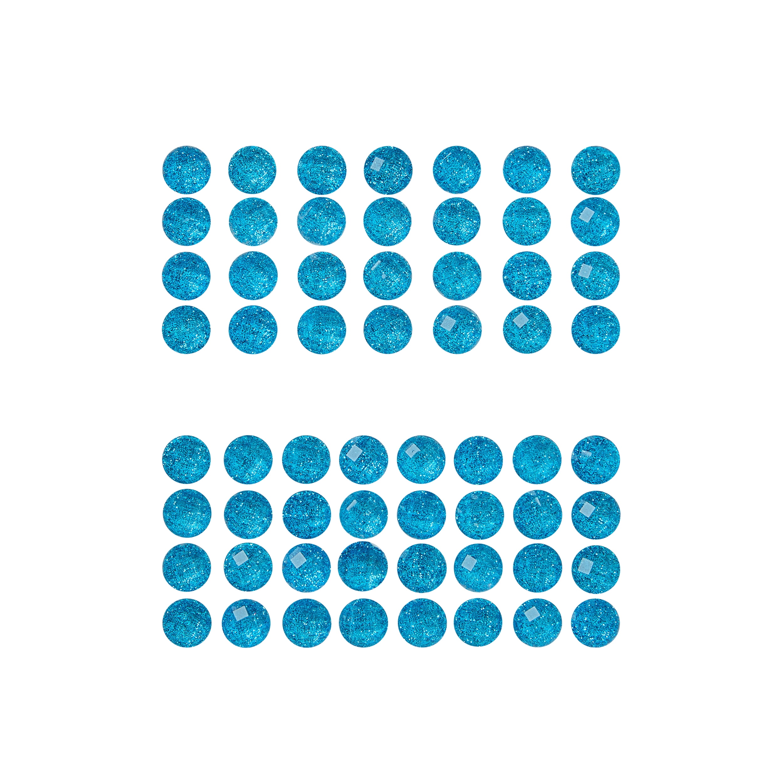 Offray Accessories, Turquoise Adhesive Button Gems, 60 pieces, 1 Package