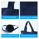 thumbnail image 4 of Bolsa de lona reutilizable pequeña con asa Uxcell de 8.3 x 9 x 3.9 pulgadas color azul oscuro, 4 of 5