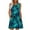 Navy(Floral), variant on qucoqpe Womens Summer Sleeveless Tank Dress Crew Neck Front Pleated Mini Dress Casual Loose Vacation Beach Sundress with Pockets