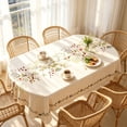 thumbnail image 2 of SLYNSHome French Floral Tablecloth, Waterproof Scratch Resistant Wipe Clean Table Cover,Rectangular Dining Decor For Kitchen Tea Table Indoor Home Decor, 2 of 7