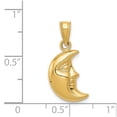 thumbnail image 3 of 14k Yellow Gold 3-D Moon Pendant, 3 of 4