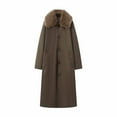 thumbnail image 2 of Cutuoiiu Parka Coats for Women Collar Long Winter Warm Coats with Pockets Gifts, 2 of 6