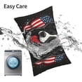 thumbnail image 6 of Salouo Independence Day Collie Pattern Pillow Cases,1PC Pillow Covers with Envelope Closure Decorative Pillow Case for Bed Couch,Pillows Not Included-14"x20", 6 of 6