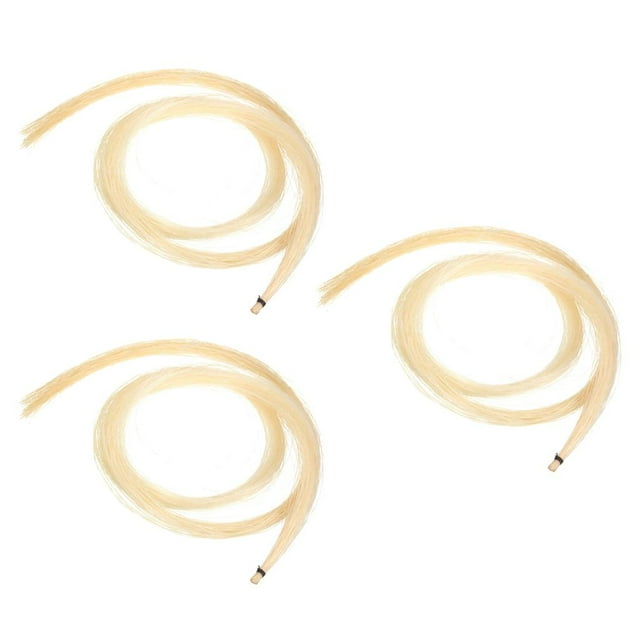 Cheveux de Cheval Mongolien Blanc pour Violon Arcs d'Alto Écrus