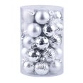 thumbnail image 1 of 34 Pieces 4cm Shatterproof Christmas Ball Ornaments For Xtmas Tree, 1 of 5
