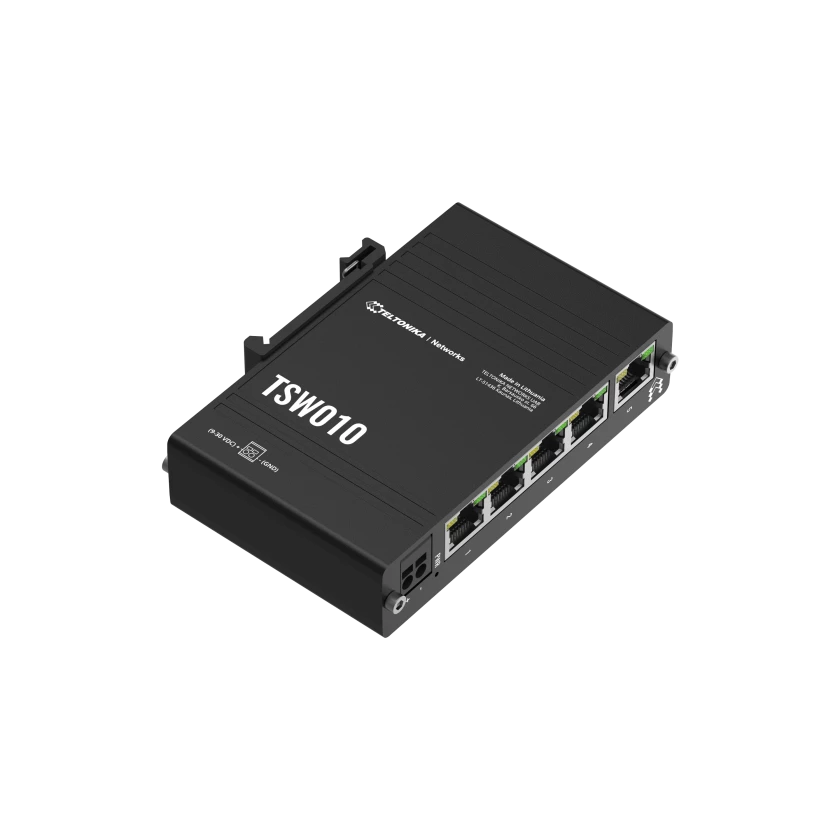 Teltonika Networks TSW010000000 5-Port Fast Ethernet DIN Rail Switch