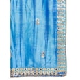 thumbnail image 2 of eloria Floral Blue Woman's Indian Ethnic Chunni, Dupatta, Stole, Scarf Shawl Wrap, 2 of 4