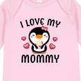 thumbnail image 4 of Inktastic I Love My Mommy with Cute Penguin and Hearts Girls Long Sleeve Baby Bodysuit, 4 of 5