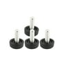 REGALWOVEN 4Pcs Screw On Type Furniture Glide Leveling Foot Adjuster Black M8 x 20mm