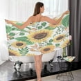 thumbnail image 7 of Dreamtimes Summer Sunflowers Soft Cotton Towel Sets 2 Piece,1 Bath Towel 1 Hand Towel Quick Dry Highly Absorbent Bath Towels Washcloths for Bathroom, Gym, Hotel, and Spa, 7 of 7
