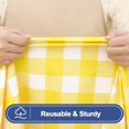 thumbnail image 4 of Picnic Table Cover with Bench Covers, 3pcs Set Outdoor Waterproof Picnic Tablecloth with Elastic Edges, 72x30 Inches, Yellow, 4 of 8