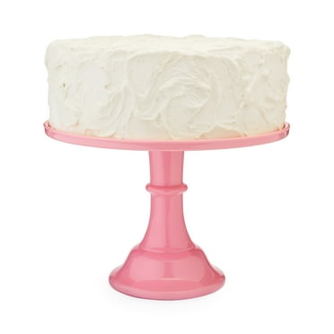 Twine Pink Melamine Plastic Cake Stand - Food Service Dessert Accessory, Pink
