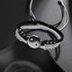 thumbnail image 4 of Pulseras para 2 pulseras de cordón ajustable Yin Yang a juego para relación de amistad novio novia regalo de San Valentín, 4 of 5