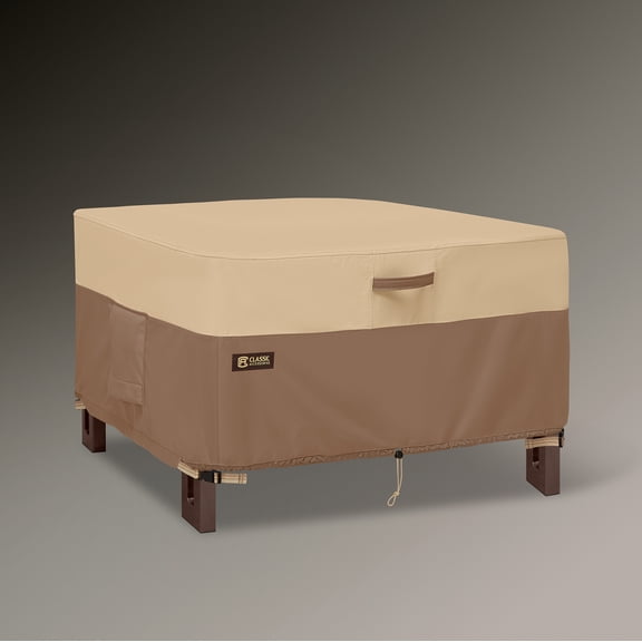 Classic Accessories Veranda's Best Waterproof Square Fire Pit Table Cover, 42 x 42 x 22 Inch
