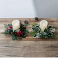 thumbnail image 7 of Mecorevxz Christmas Candlestick Decoration Wreath Table Candle Decoration Props Suitable for Simulation Flower Table Candle Table Flower,White, 7 of 7