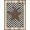 Brown Black White, Pattern 3, variant on ODIKA Farmhouse Plaid Vintage Border Retro Panel Motif Plank Frame Door Flowing Pet Friendly & Kids Safe Play for Playroom, Bedroom, Reading Nook
