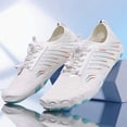 thumbnail image 4 of Men's Five-Finger Beach Shoes, Quick-Dry Barefoot Water Shoes for Hiking, Swimming, Diving, Wading, Fitness Training, and Outdoor Trekking, White Large Size, 4 of 10