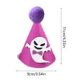 thumbnail image 3 of Aoznliie Dog Hat, Funny Adjustable Halloween Hat for Party Apparel, 4x4 inch Lightweight Pet Party Hat for Halloween Photo Props, Purple, 3 of 6