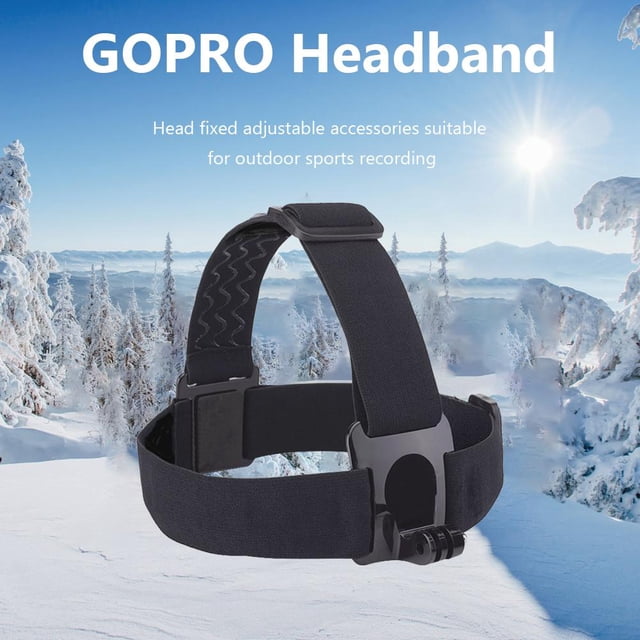 Soporte de cámara con correa para la cabeza con tornillo de mariposa para GoPro Hero 4 3 Hero4 Hero3