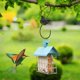 thumbnail image 2 of Stylish bird feeder hangers 12 inches, 3 pcs metal hummingbird feeder hangers, extension hook with butterfly design, for hanging bird feeders, 2 of 5