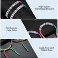 thumbnail image 4 of YWC-Best Friend Bracelets Handmade Braided Rope Adjustable Friendship Bracelets Mutual Attraction Long Distance Inspirational Gift for Girls Couples Graduation Day Christmas Day, 7 Inch, 尼龙,, 4 of 4