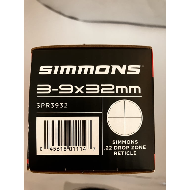 Simmons, Riflescope, SPR3932, 3-9x32mm Waterproof Fully Optics