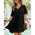 thumbnail image 7 of Bsubseach Cover Up for Swimwear Women Short Sleeve Casual Dress Swim Coverup Beachwear, 7 of 7