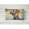 thumbnail image 2 of Carolines Treasures JMK1062PW1216 Red Sails Sailboat  Canvas Fabric Decorative Pillow  12H x16W multicolor, 2 of 3
