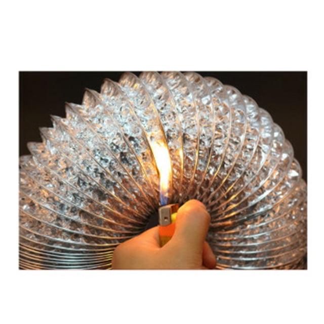 OULII Tuyau de Conduit d'Air Rétractable en Aluminium de 150mm de Diamètre pour Système de Ventilation de Sécheuse