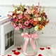 thumbnail image 1 of Ramo de flores artificiales • Flores decorativas de plástico multicolor 31cm – pétalos realistas, tallos flexibles, impermeables y reutilizables para centros de mesa para bodas en casa, 1 of 6