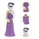 thumbnail image 5 of 1pc Halloween Skeleton Modelo Adorno Decoración de escritorio de resina creativa, 5 of 6