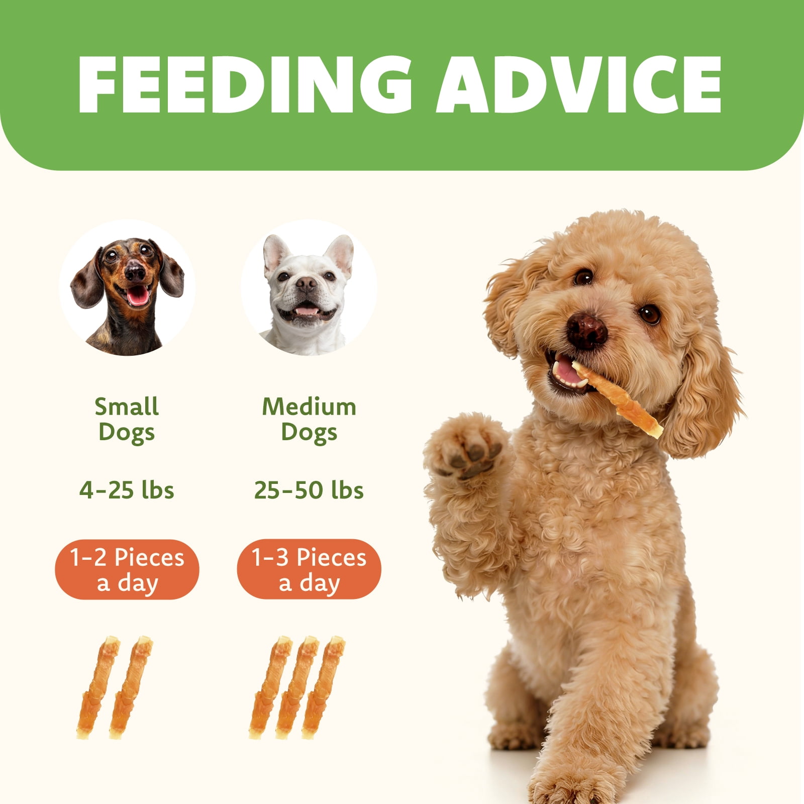 (2 pack) MON2SUN Chicken Wrapped Cod Fillet Small Dog Treats, 13 oz (36 Count)