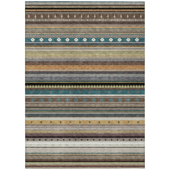 Dalyn Rugs Machine Washable Indoor/Outdoor Chantille ACN2218 Brown 10' x 14' Rug