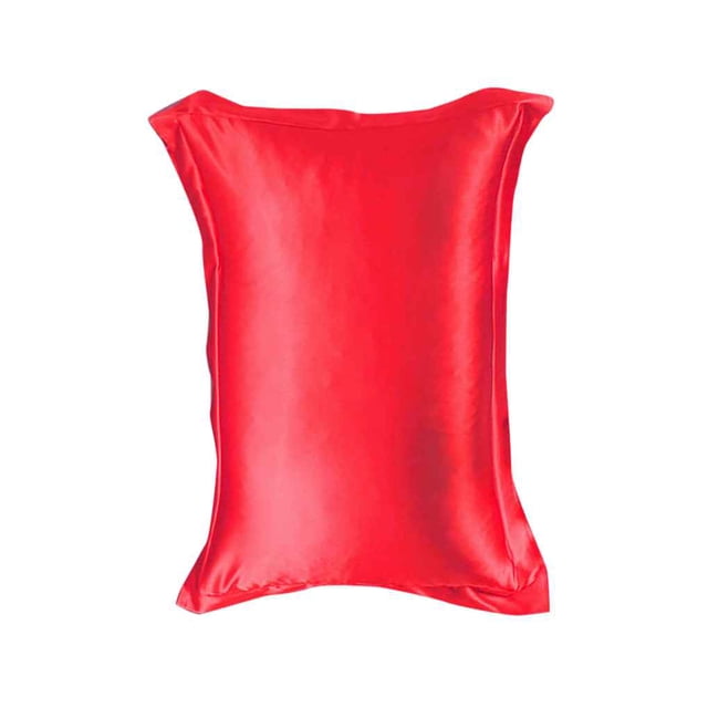 Electronicheart Émulation Soie Satin Taie d'Oreiller Canapé Taille Jeter Housse de Coussin Maison Canapé Décor Rouge 1 Pc