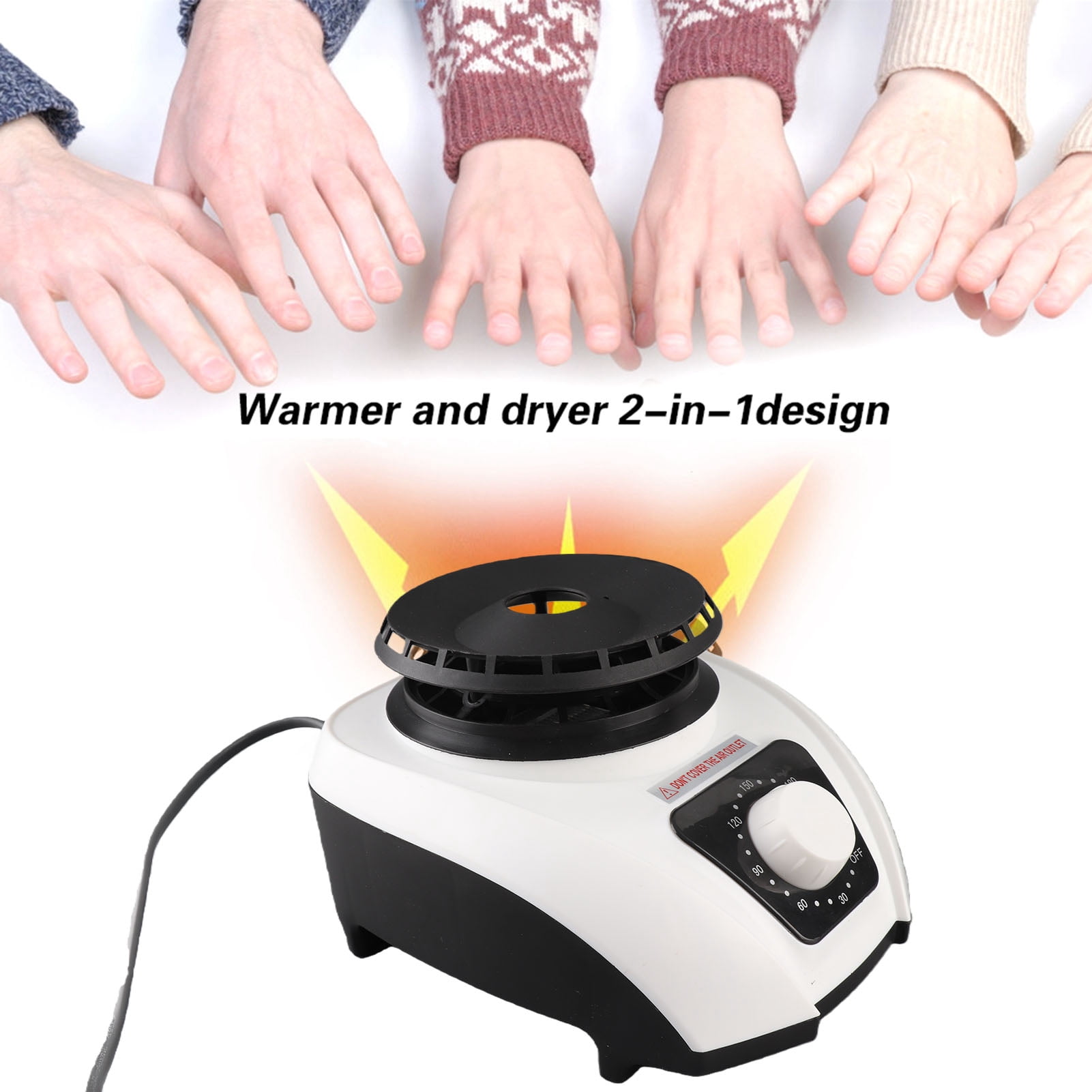 BIMZUC 1200W Household High Efficiency Clothes Dryer Portable Electric Dryer Machine 1126g / 39.7oz Lightweight for Home Apartments Travel and RV use White