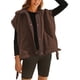 thumbnail image 1 of Chaleco de forro polar Sherpa para mujer, de gran tamaño, sin mangas, casual, para exteriores, con bolsillos, 1 of 3
