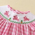 thumbnail image 5 of TAIAOJING Toddler Summer Girls PInk Embroidered Plaid Skirt Trendy 5-6Y, 5 of 9