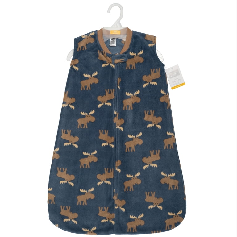 Hudson Baby Infant Boys Fleece Sleeping Bag, Blue Moose photo 2