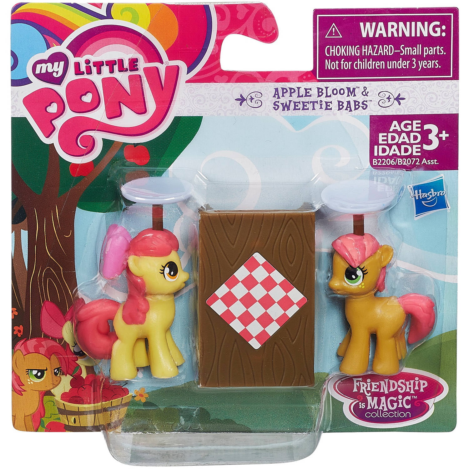 APPLE BLOOM My Little Pony FRIENDSHIP MAGIC PVC TOY Playset Figure CAKE TOPPER! 